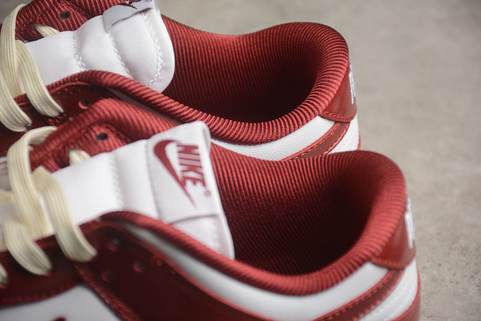 nike dunk low prm vintage team red fj4555-100