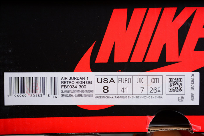 air jordan 1 high og celadon fb9934-300