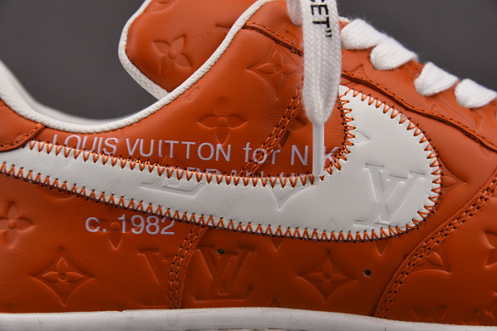 nike low air force 1 x orange